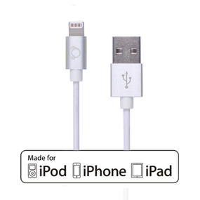 Apple MFI Certified 6 Feet Charge & Sync Lightning Cable w/ Aluminium Tip
