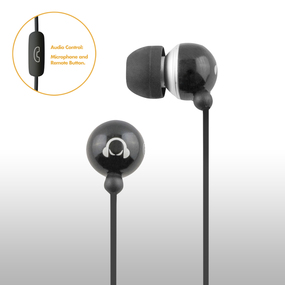 Noise Reducing Stereo In-Ear headphones with Microphone