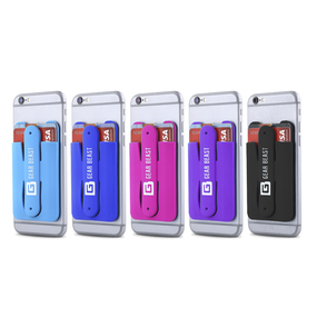 Smartphone Stick-On Card Pocket with Stand