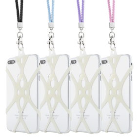 Universal Web Smartphone Lanyard w/ Braided Necklace Strap For iPhone 7, 7 Plus, 6S, 6 Plus, Galaxy S8, S8 Plus, S7, S6 Edge, Note 5, 4 and Other Mobile Phones